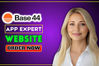 develop base 44 app, base 44 website development, base 44 web app bug fixing