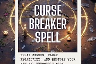 cast curse breaker spell, dissolve curses,cut energetic ties and restore clarity
