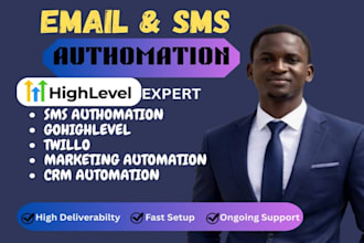 setup sms authomation, gohighlevel workflow, twilio text marketing for business