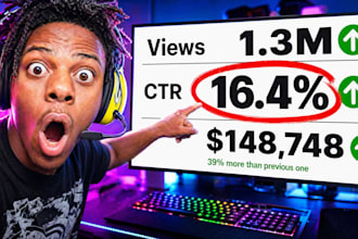 create CTR boosting youtube thumbnail in 1hr
