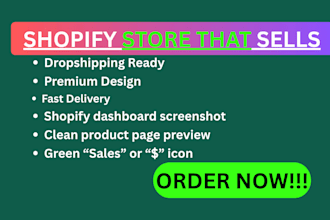 design a converting shopify dropshipping store
