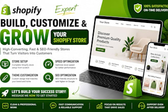develop shopify web stores for startups brands and small businesses