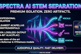 do high fidelity audio stem separation using spectra ai