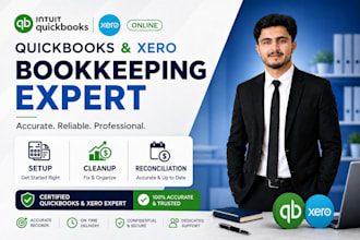 do quickbooks xero bookkeeping cleanup and monthly bookkeeping