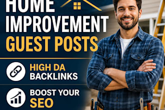publish high quality home improvement guest posts with backlinks