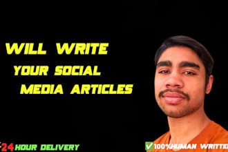 write viral social media articles with 24 hour delivery