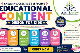 design engaging stem curriculum, worksheets, and lesson plans for kids
