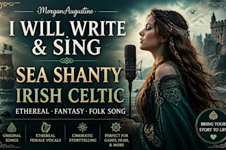create sea shanty, celtic folk song, ethereal fantasy vocals
