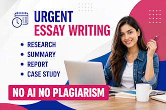 do urgent essay writing as an essay writer