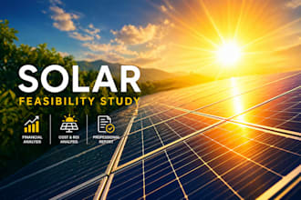 conduct a professional commercial solar feasibility study and financial model