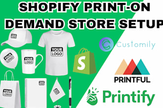 create print on demand shopify store design with printify pod clothing store