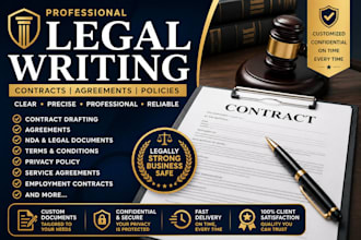 draft nda, service agreement, and legal documents