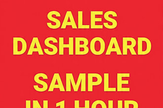 free sample make shopify daraz sales dashboard in 1 hour excel