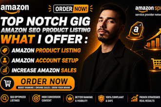 do SEO amazon listing optimization, amazon fba product listing, copywriting