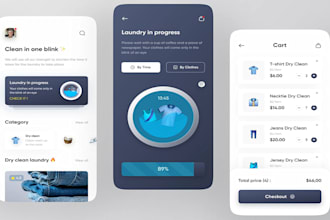 build custom laundry app, dry cleaning app, and home service app