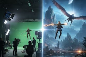 do professional vfx cleanup, screen replacement, wire remove and 3d tracking