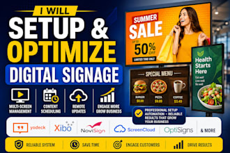 setup yodeck xibo novisign screencloud digital signage