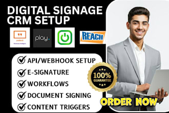 setup digital signage crm yodeck optisigns reach trudigital screencloud play