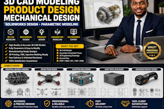 do 3d cad modeling product design mechanical design solidworks design parametric
