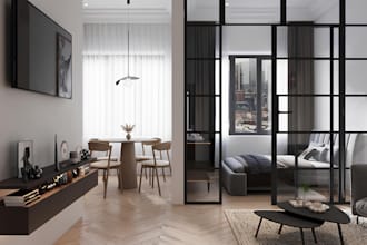 create photorealistic interior 3d rendering and design