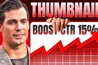 design CTR boosting youtube thumbnails in 3hrs