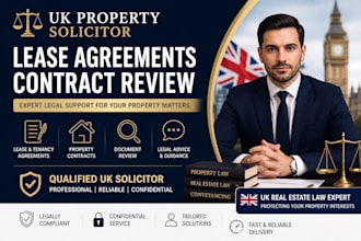 your UK property solicitor for lease agreement drafting and contract review