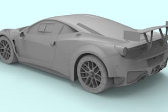 3d car model for 3d printing