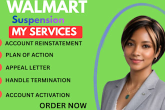 write a professional  walmart suspension appeal letter plan of action
