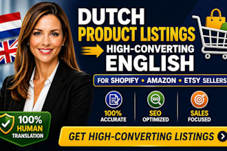 translate dutch product listings to high converting english