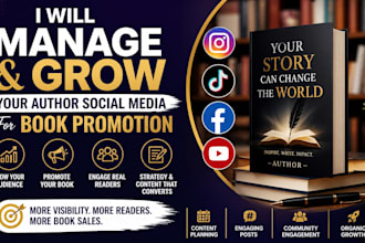 manage and grow your author social media for book promotion