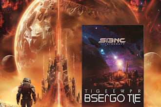 design a professional sci fi fantasy cover for your book