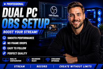 setup dual PC streaming, obs studio, capture card and audio routing