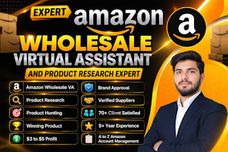 be your expert amazon wholesale VA for product research and brand approval