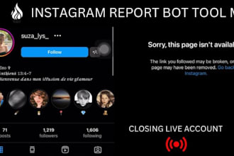 ig banning, copyright takedown harassing mass report tiktok fb instagram youtube