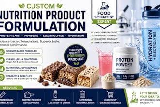 expert food scientist for protein bars protein powders hydration and electrolyte