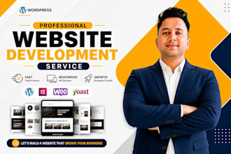 create professional, high quality, morden and fully responsive wordpress website