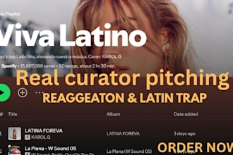 pitch your reggaeton or latin trap song to real spotify playlist curator