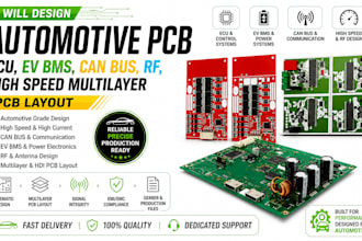 design automotive pcb ecu ev bms can bus rf high speed pcb multiplayer pcb