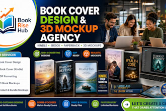 design book cover design, ebook mockup, 3d book mockup, kindle book cover