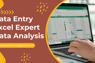 do fast microsoft excel data entry, data cleaning and pdf to conversion