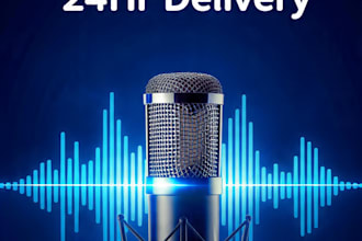 record a deep pakistani urdu male voice over in 24 hours