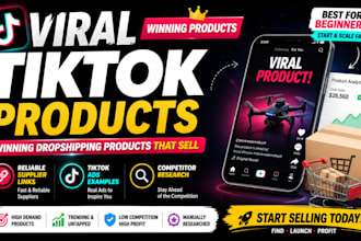 find viral tiktok dropshipping winning products with supplier and ads