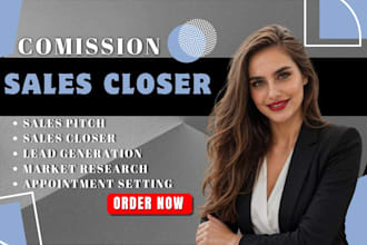 commission based sales closer online sales salesperson sales agent sales rep