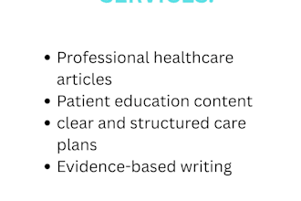 write nursing and medical articles