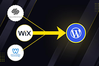 convert wix to wordpress weebly to wordpress or squarespace to wordpress