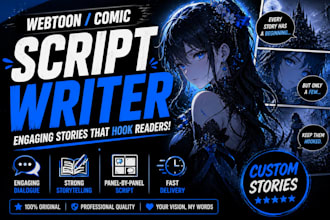 write scroll stopping webtoon scripts with engaging dialogue