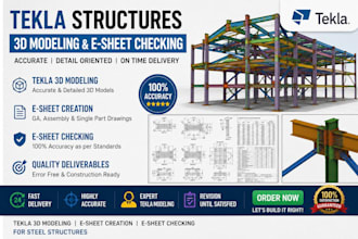 do tekla model e sheet and shop checking with quality