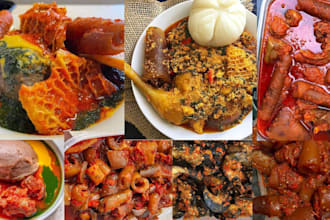 teach you how to make  amala and egusi soup