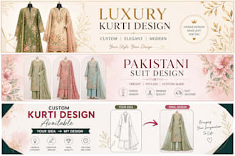 design modern kurti, lehenga and ethnic outfits