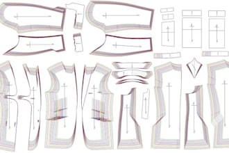 provide garment pattern making and autocad technical drawing service